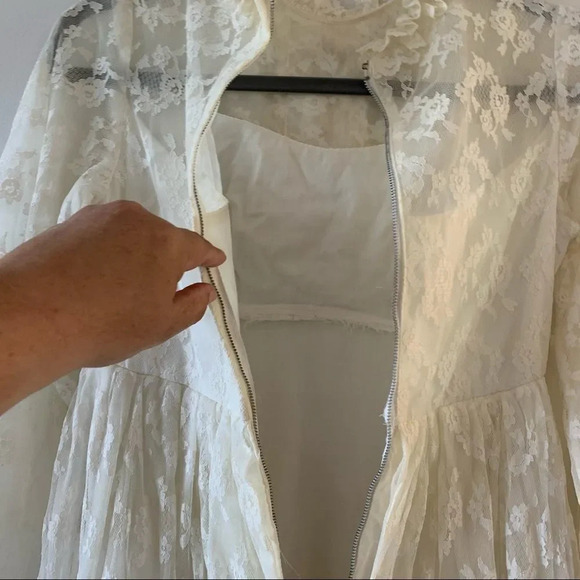 Vintage‎ Bridallure Prairie Lace Wedding Dress 70’s - Picture 12 of 15